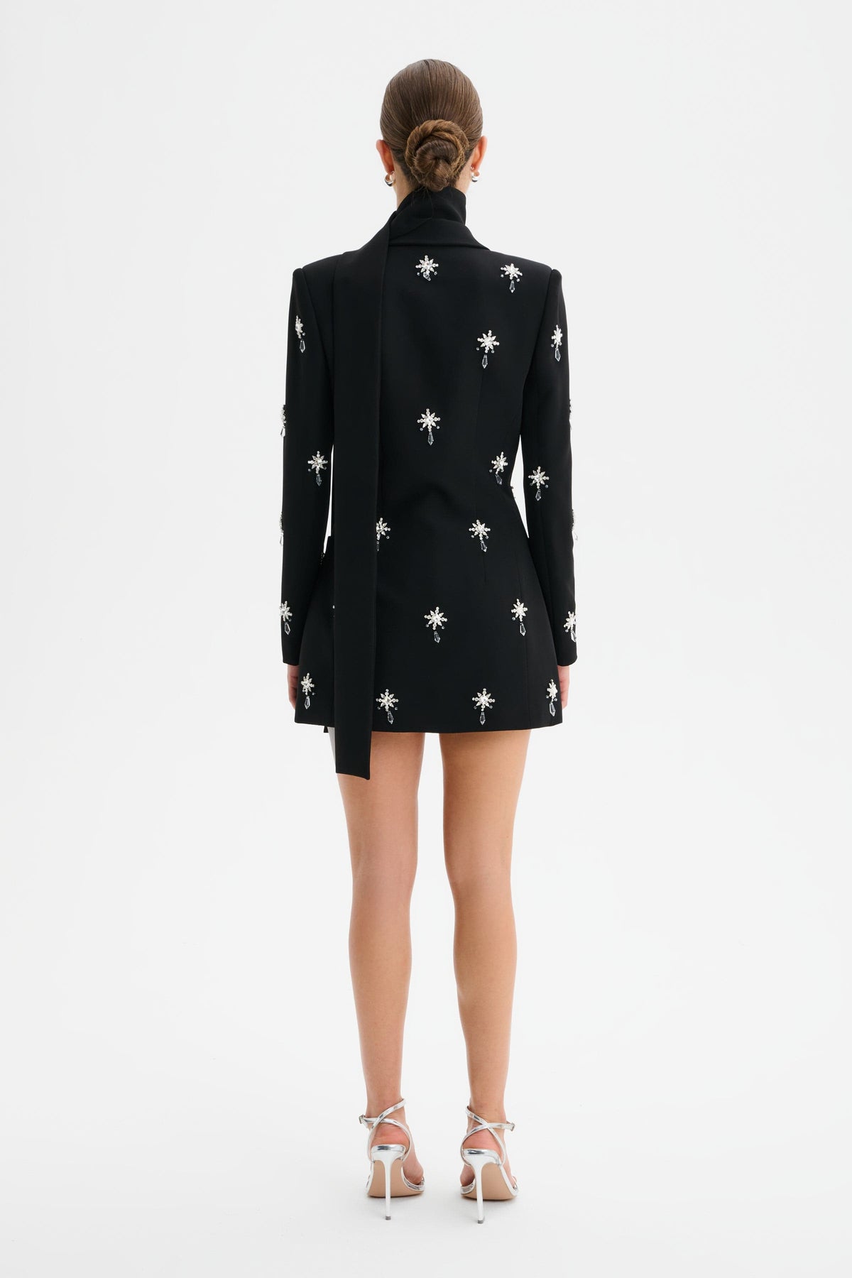 ARIA Embellished Blazer in Black