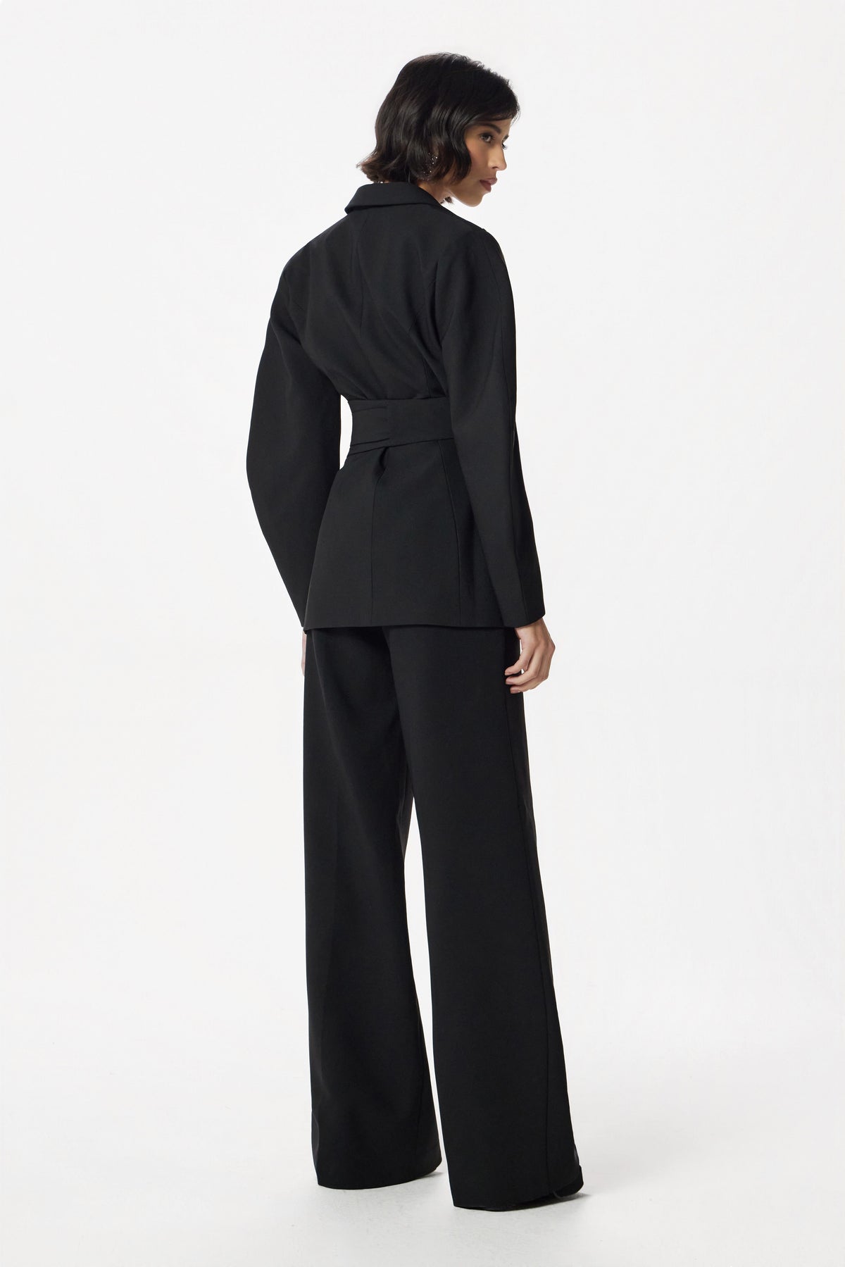 JONI Obi Belt Blazer in Black